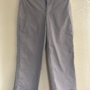 LADIES PIN STRIPE PANTS. ILD NAVY SIZE 8.  INSEAM 25 INCHES.